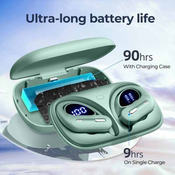 Bluetooth 5.3 waterproof heavy bass sports earphones - Image 3