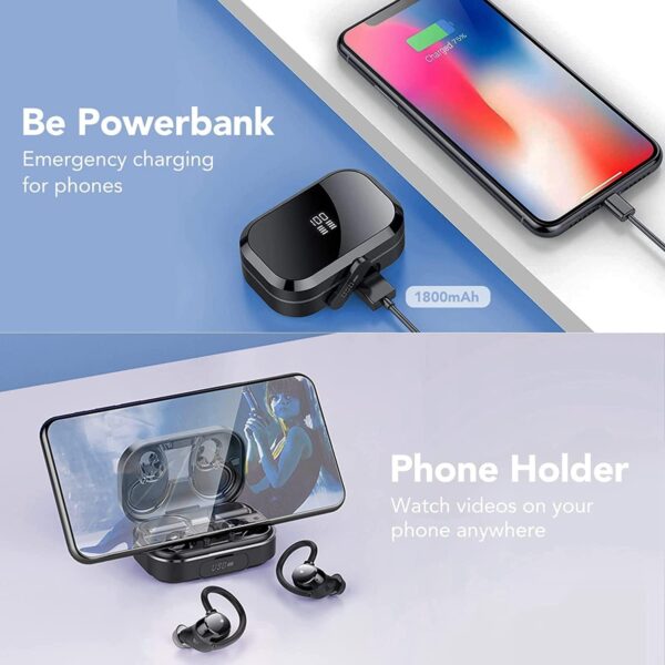 IPX7 Waterproof, Deep Bass 2.0 Bluetooth Earphones Wireless Headphones - Image 19