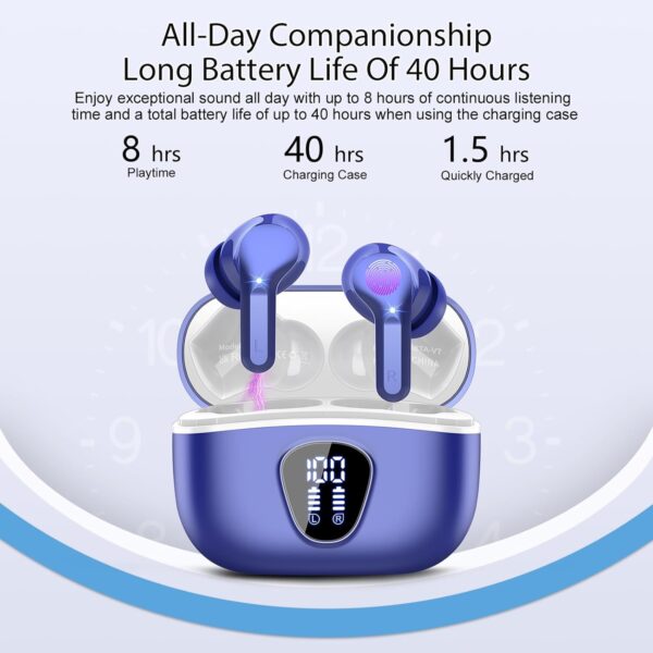 IP7 Waterproof Wireless Bluetooth Earphones with ENC Noise Cancelling Microphone - Image 24