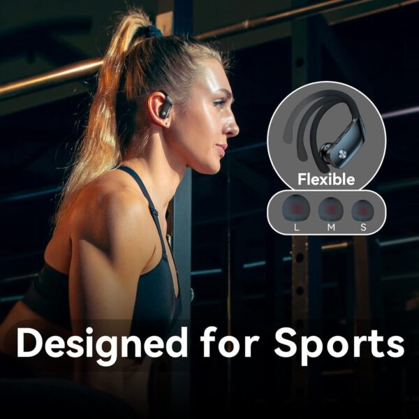 Wireless Bluetooth Headphones with LED Display and Ear Hooks - Image 30