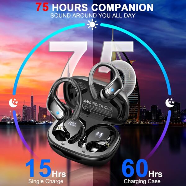IP7 Waterproof with ENC Noise Cancelling Mic Bluetooth Earbuds - Image 51
