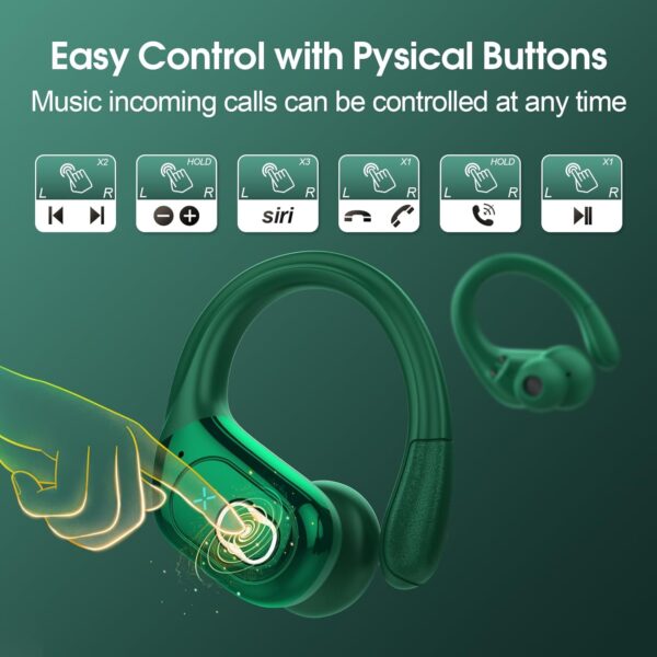 2025 Bluetooth Stereo Deep Bass, ENC Noise Cancelling Microphone, IPX7 Waterproof Earphones - Image 7