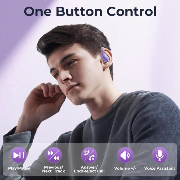 Bluetooth 5.3 Sweatproof Over-Ear Running Earphones with Ear Hooks - Image 18