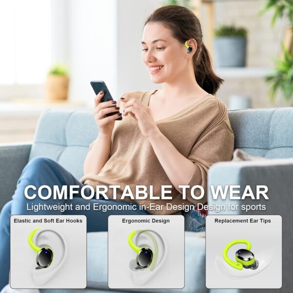 IP7 Waterproof with ENC Noise Cancelling Mic Bluetooth Earbuds - Image 39