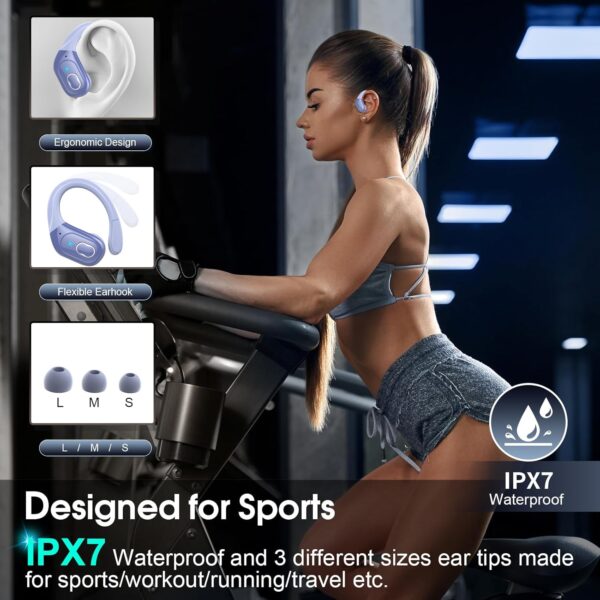 2025 Bluetooth Stereo Deep Bass, ENC Noise Cancelling Microphone, IPX7 Waterproof Earphones - Image 66