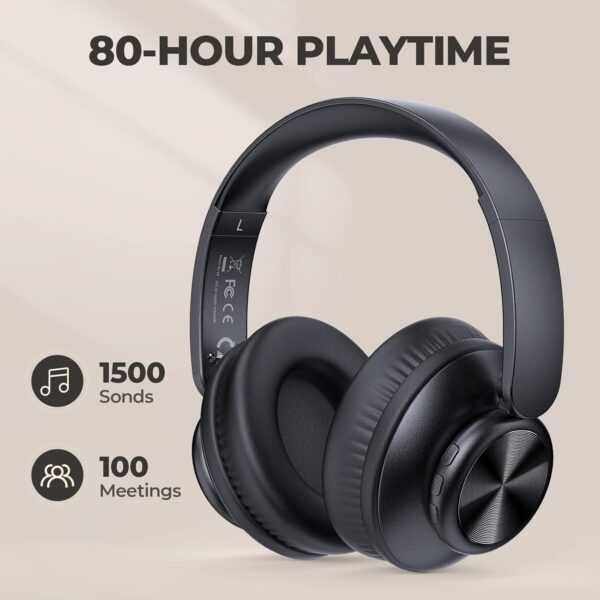 Deep Bass V8 Lightweight Foldable Wireless Bluetooth Headphones - Image 2