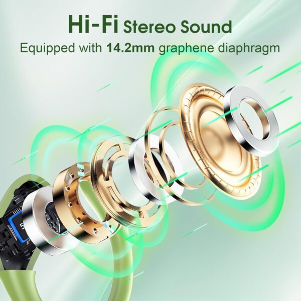 2025 Bluetooth Stereo Deep Bass, ENC Noise Cancelling Microphone, IPX7 Waterproof Earphones - Image 76