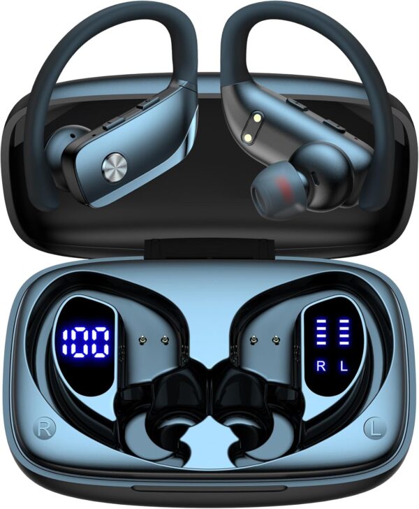 Wireless Bluetooth Headphones with LED Display and Ear Hooks - Image 25
