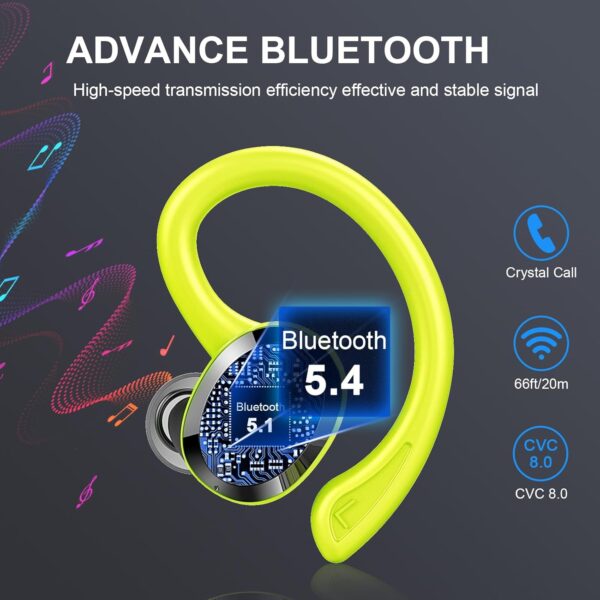 IP7 Waterproof with ENC Noise Cancelling Mic Bluetooth Earbuds - Image 36