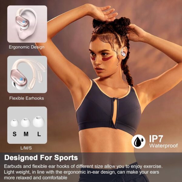 IP7 Waterproof with ENC Noise Cancelling Mic Bluetooth Earbuds - Image 33