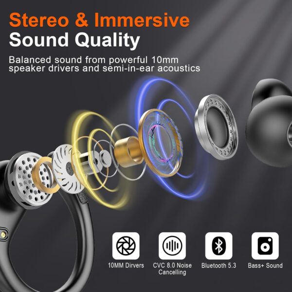 IP7 Waterproof with ENC Noise Cancelling Mic Bluetooth Earbuds - Image 22