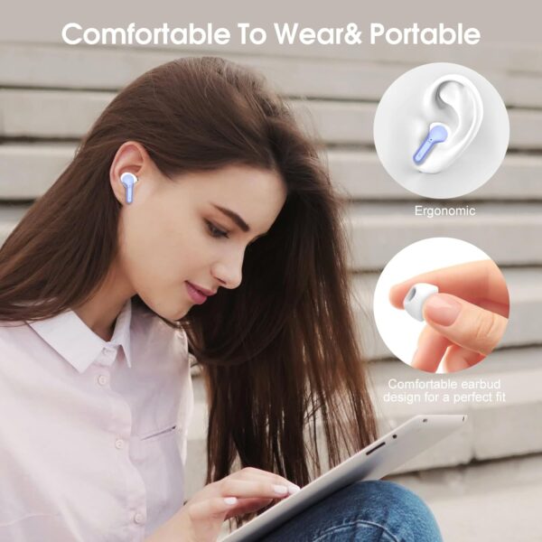 IP7 Waterproof Wireless Bluetooth Earphones with ENC Noise Cancelling Microphone - Image 13