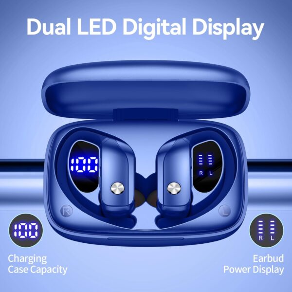 Wireless Bluetooth Headphones with LED Display and Ear Hooks - Image 14