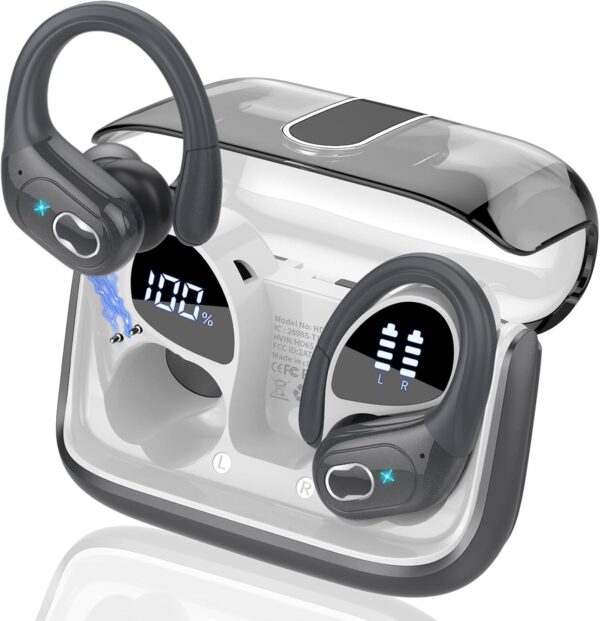 2025 Bluetooth Stereo Deep Bass, ENC Noise Cancelling Microphone, IPX7 Waterproof Earphones - Image 57