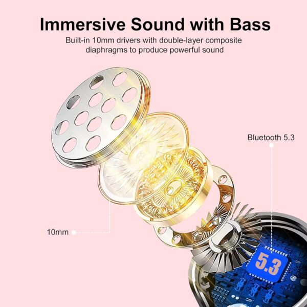 HiFi Stereo Bluetooth 5.3 In-ear Running Headphones with Earhook - Image 15