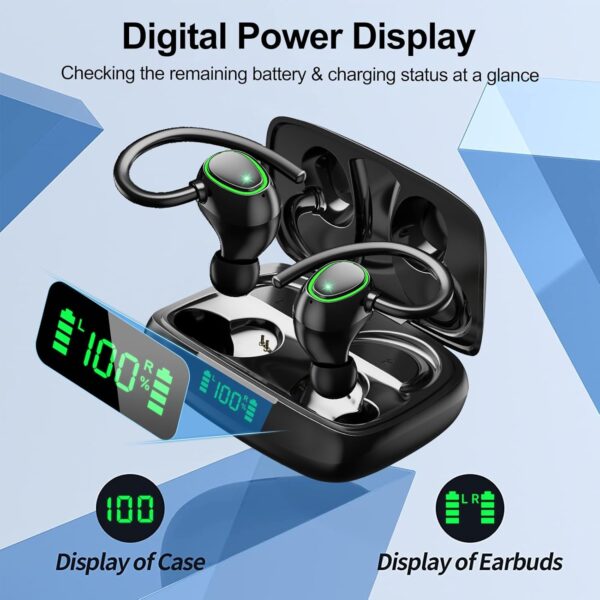 IPX6 Waterproof Stereo Bass Over-Ear Wireless Bluetooth Headphones - Image 5