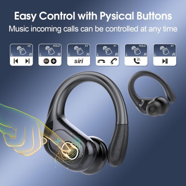2025 Bluetooth Stereo Deep Bass, ENC Noise Cancelling Microphone, IPX7 Waterproof Earphones - Image 49