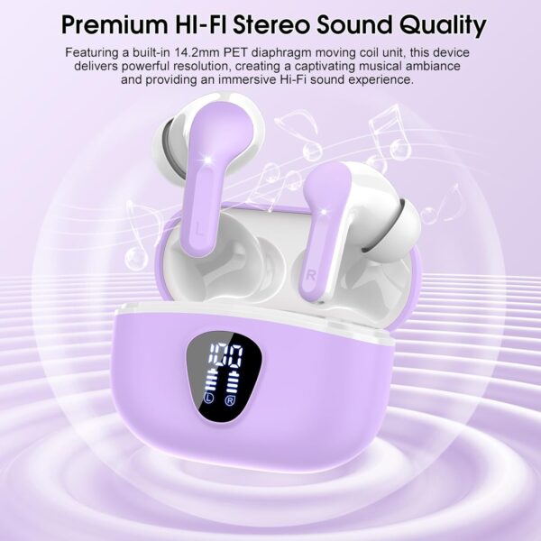 IP7 Waterproof Wireless Bluetooth Earphones with ENC Noise Cancelling Microphone - Image 32
