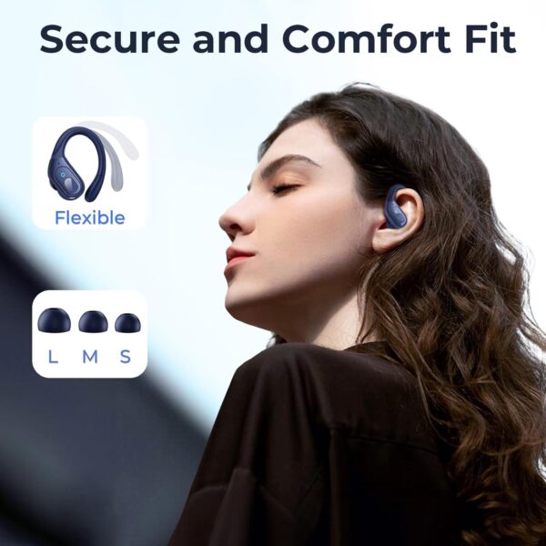 Bluetooth 5.3 Sweatproof Over-Ear Running Earphones with Ear Hooks - Image 10