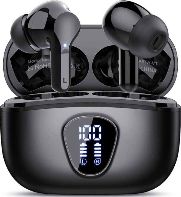 IP7 Waterproof Wireless Bluetooth Earphones with ENC Noise Cancelling Microphone - Image 42