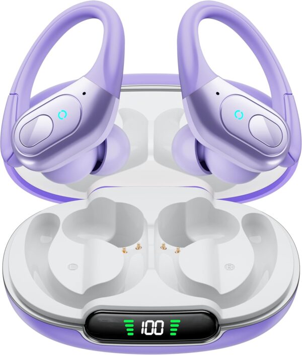 Bluetooth 5.3 Sweatproof Over-Ear Running Earphones with Ear Hooks - Image 13