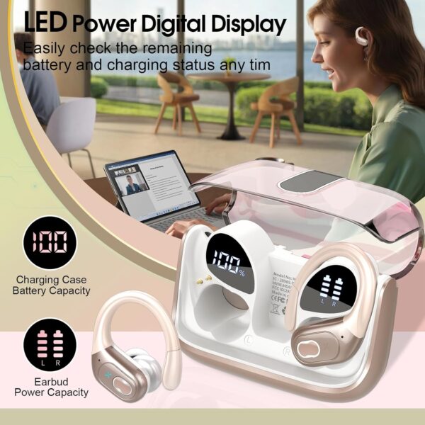 2025 Bluetooth Stereo Deep Bass, ENC Noise Cancelling Microphone, IPX7 Waterproof Earphones - Image 33