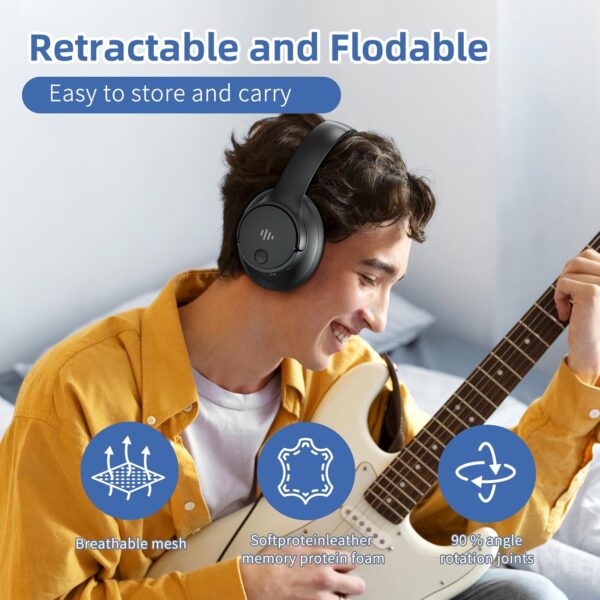 Active Noise Cancelling Wireless Bluetooth Headphones - Image 5