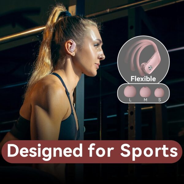 Wireless Bluetooth Headphones with LED Display and Ear Hooks - Image 12