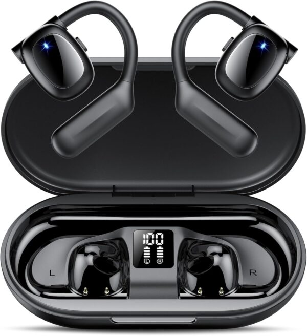 IPX5 Waterproof Open-Back Bluetooth 5.3 Earphones Built-in 4 Microphones with Ear Hook - Image 7