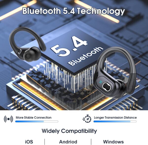 2025 Bluetooth Stereo Deep Bass, ENC Noise Cancelling Microphone, IPX7 Waterproof Earphones - Image 47