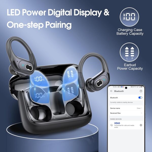 2025 Bluetooth Stereo Deep Bass, ENC Noise Cancelling Microphone, IPX7 Waterproof Earphones - Image 48