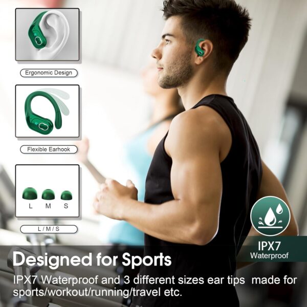 2025 Bluetooth Stereo Deep Bass, ENC Noise Cancelling Microphone, IPX7 Waterproof Earphones - Image 3