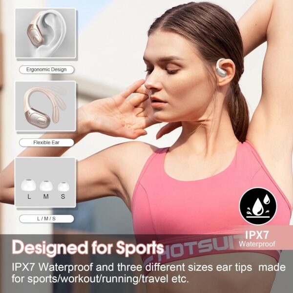 2025 Bluetooth Stereo Deep Bass, ENC Noise Cancelling Microphone, IPX7 Waterproof Earphones - Image 31