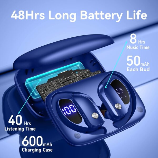 Wireless Bluetooth Headphones with LED Display and Ear Hooks - Image 15