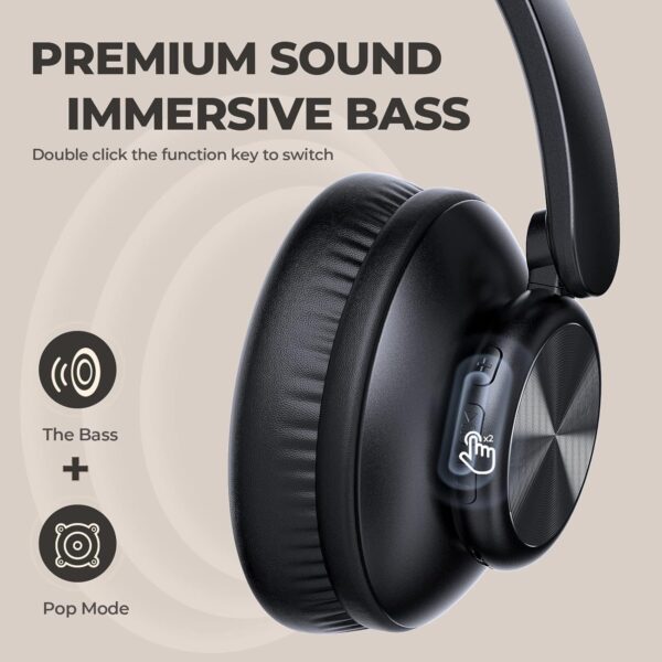 Deep Bass V8 Lightweight Foldable Wireless Bluetooth Headphones - Image 5