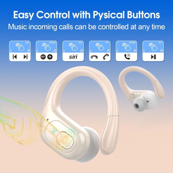 2025 Bluetooth Stereo Deep Bass, ENC Noise Cancelling Microphone, IPX7 Waterproof Earphones - Image 56