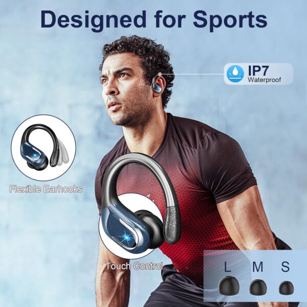 IP7 Waterproof with ENC Noise Cancelling Mic Bluetooth Earbuds - Image 18