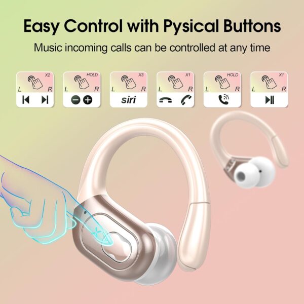 2025 Bluetooth Stereo Deep Bass, ENC Noise Cancelling Microphone, IPX7 Waterproof Earphones - Image 35