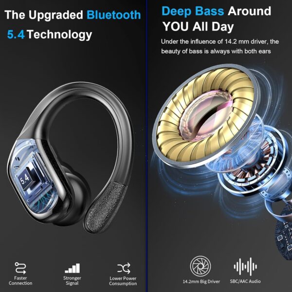 IP7 Waterproof with ENC Noise Cancelling Mic Bluetooth Earbuds - Image 52