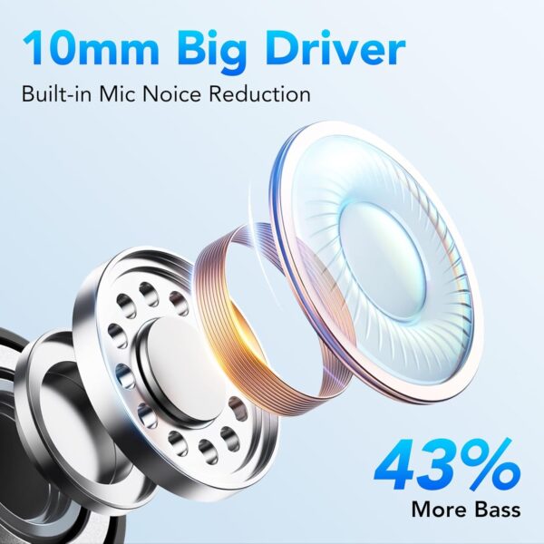 IPX7 Waterproof, Deep Bass 2.0 Bluetooth Earphones Wireless Headphones - Image 2