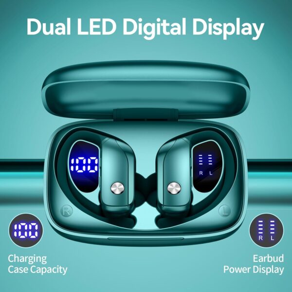 Wireless Bluetooth Headphones with LED Display and Ear Hooks - Image 32