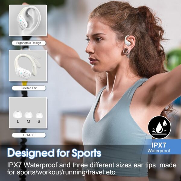 2025 Bluetooth Stereo Deep Bass, ENC Noise Cancelling Microphone, IPX7 Waterproof Earphones - Image 17