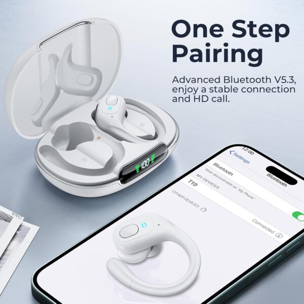 Bluetooth 5.3 Sweatproof Over-Ear Running Earphones with Ear Hooks - Image 23