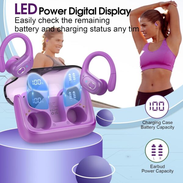2025 Bluetooth Stereo Deep Bass, ENC Noise Cancelling Microphone, IPX7 Waterproof Earphones - Image 23