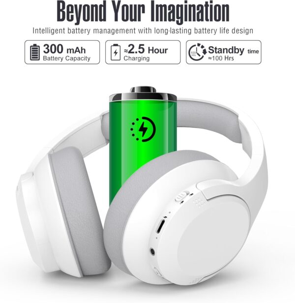 HiFi Stereo Bluetooth Wireless Over-Ear Headphones with Mic - Image 12