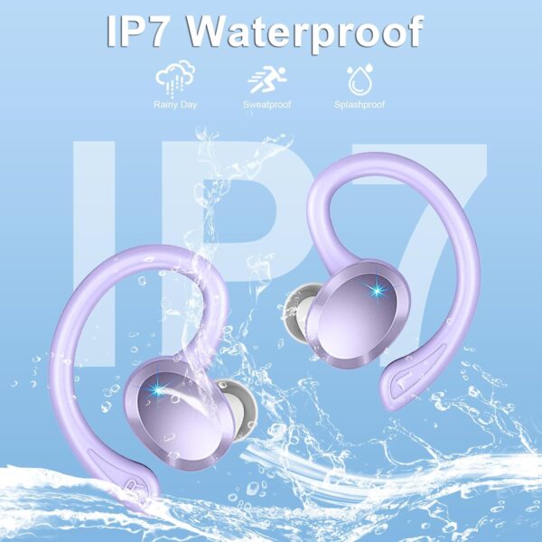 IP7 Waterproof with ENC Noise Cancelling Mic Bluetooth Earbuds - Image 13