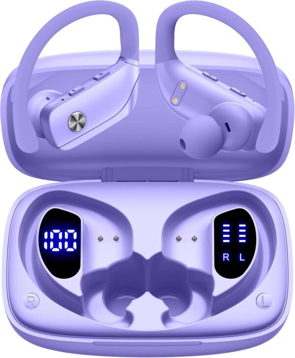Wireless Bluetooth Headphones with LED Display and Ear Hooks - Image 19