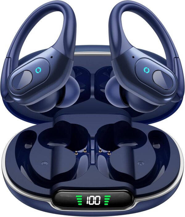 Bluetooth 5.3 Sweatproof Over-Ear Running Earphones with Ear Hooks - Image 7