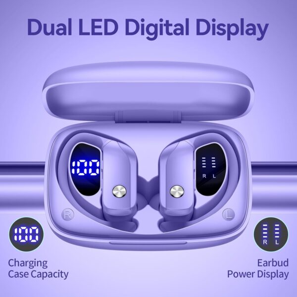 Wireless Bluetooth Headphones with LED Display and Ear Hooks - Image 20