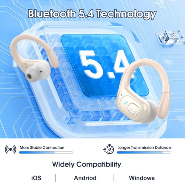 2025 Bluetooth Stereo Deep Bass, ENC Noise Cancelling Microphone, IPX7 Waterproof Earphones - Image 53